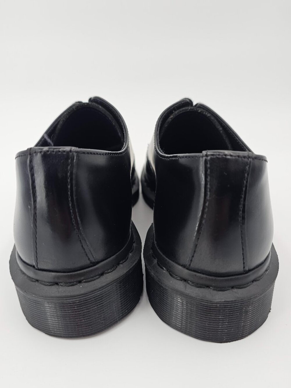 Doc Martens 1461 Mono Oxfords Black Smooth Leather Low Top Unisex Mens 8 Wmn's 9 - Picture 6 of 12